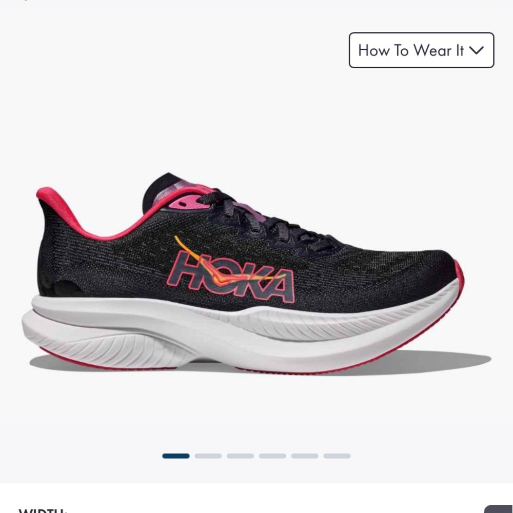 Hoka Women's Navy and Pink Athletic Shoes